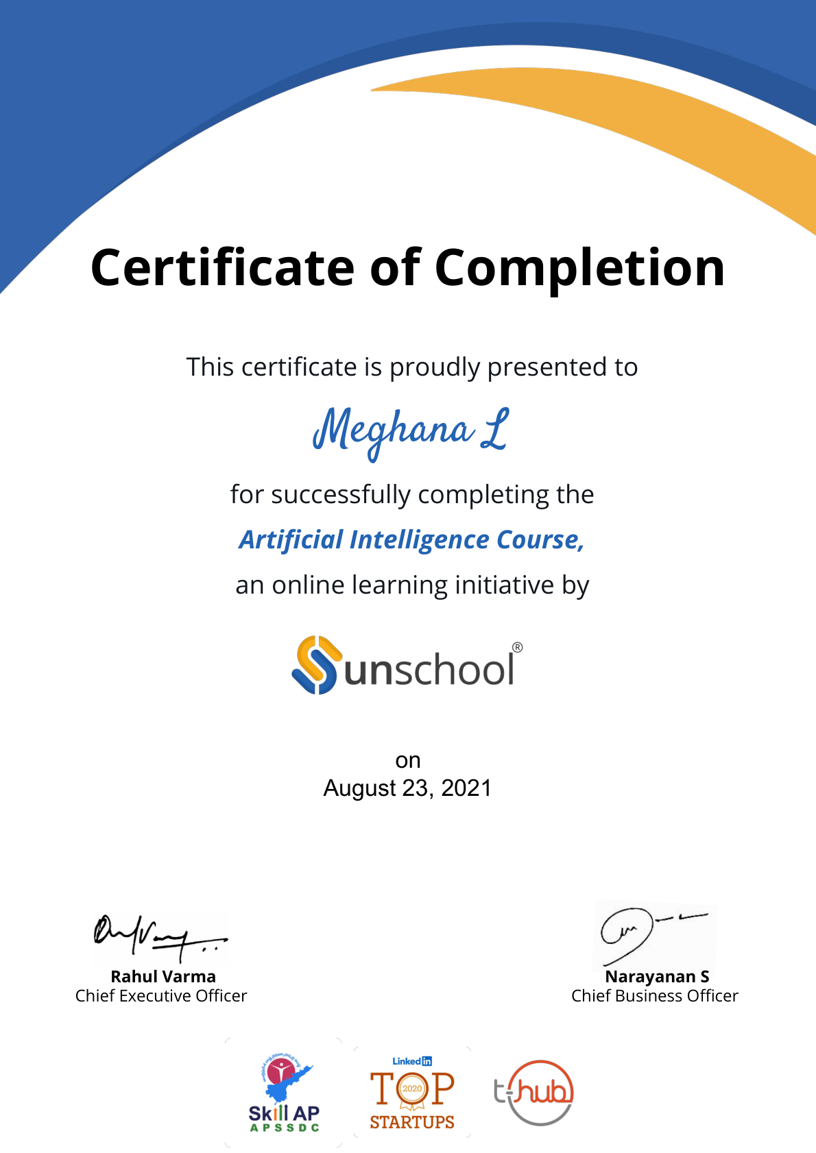 Certificate 3