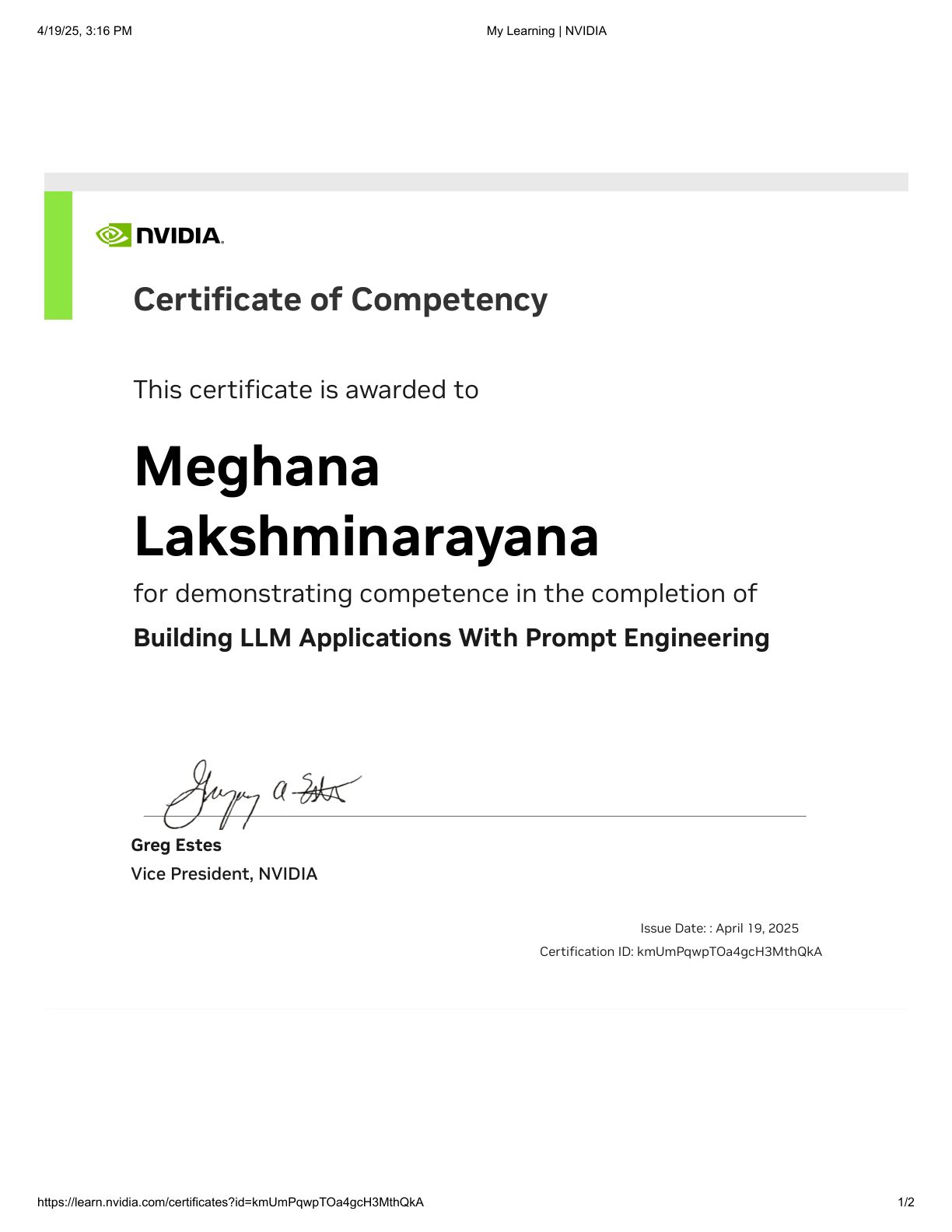 Certificate 5